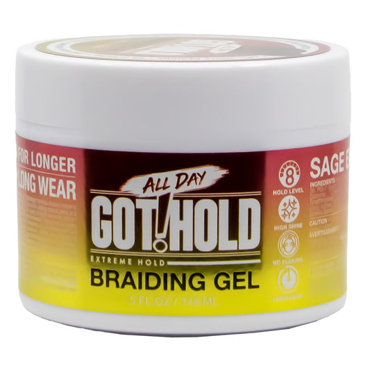 Gray ALL DAY GOT HOLD Braiding Gel