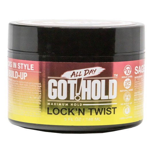 Black ALL DAY GOT HOLD Lock N Twist Maximum Hold