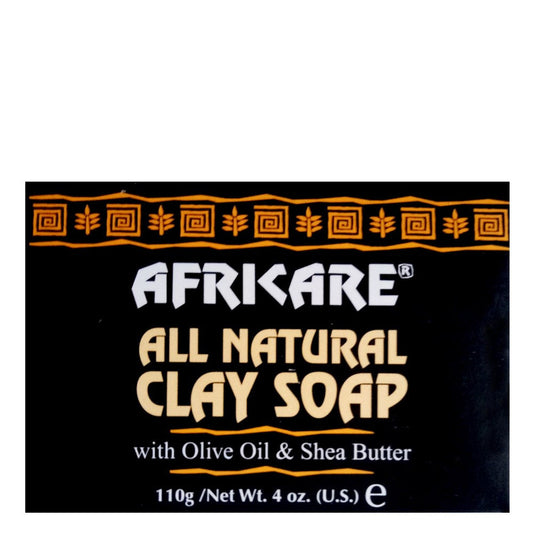 Black AFRICARE All Natural Clay Soap (4oz)