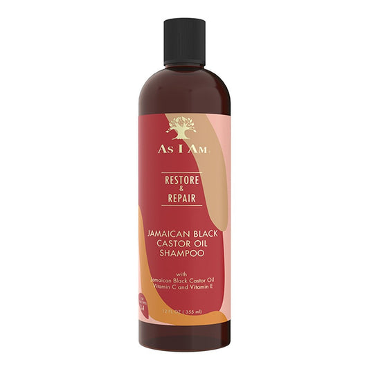 White Smoke AS I AM Jamaican Black Castor Oil Shampoo (12oz)