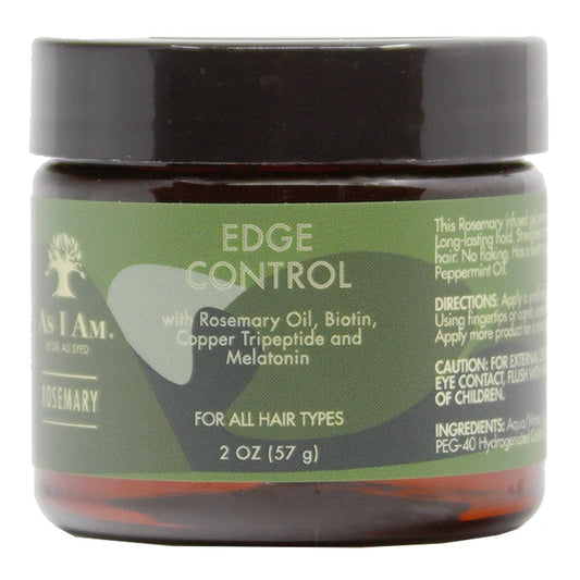Black AS I AM Rosemary Edge Control (2oz)