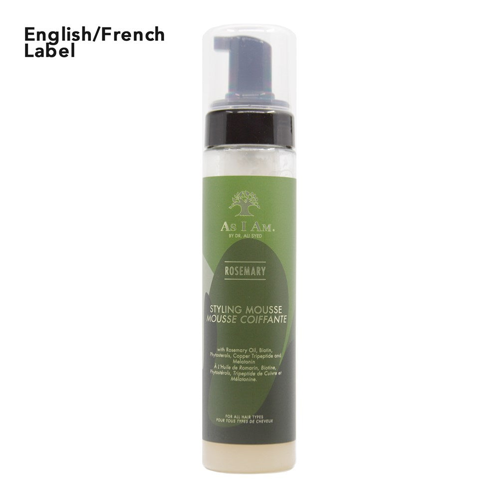 White Smoke AS I AM Rosemary Styling Mousse (8oz)