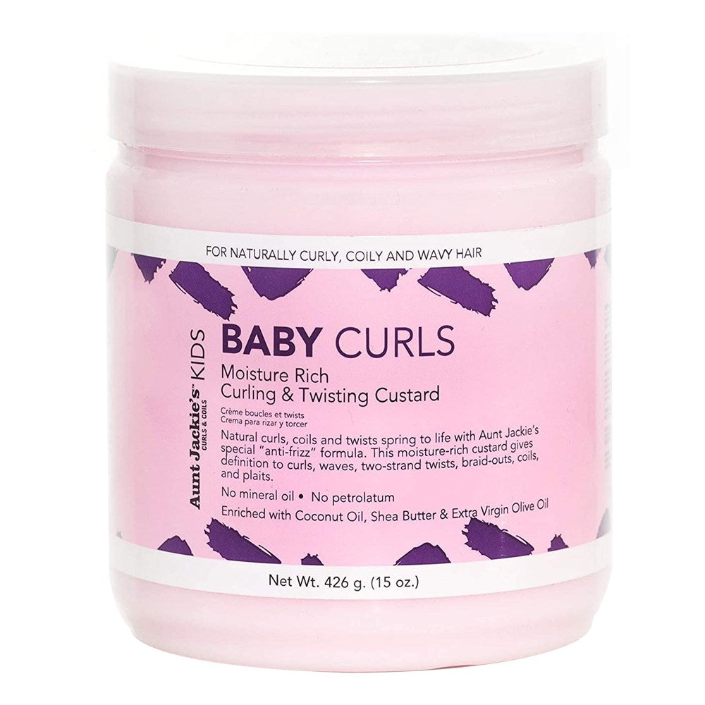 Misty Rose AUNT JACKIE'S Kids Baby Girl Curls Curling &amp; Twisting Custard (15oz)