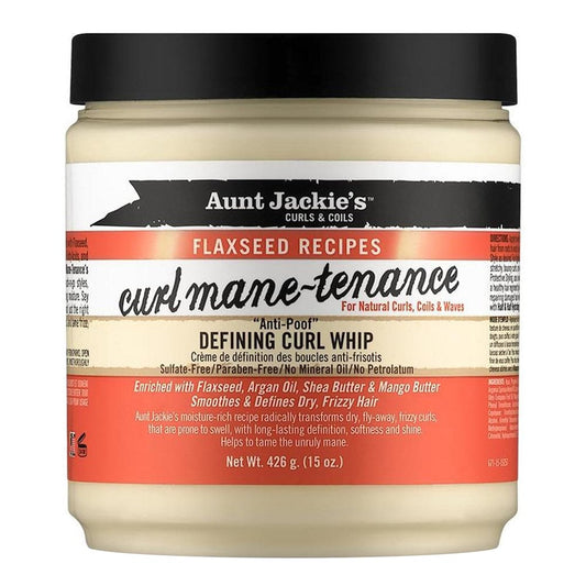 White Smoke AUNT JACKIE'S Flaxseed Curl Manetenance Defining Curl Whip (15oz)