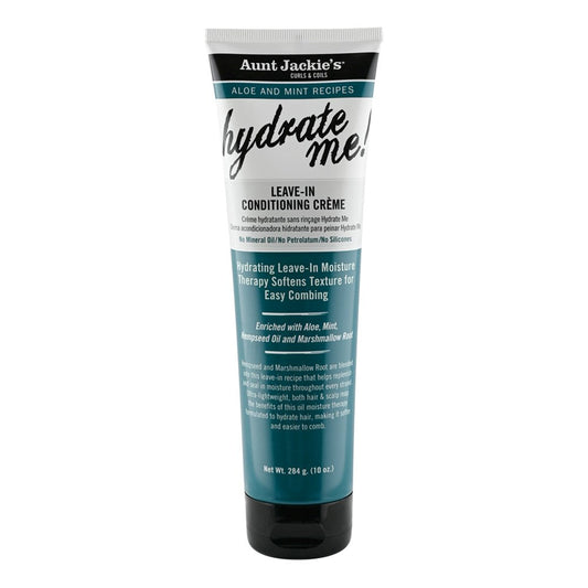 White Smoke AUNT JACKIE'S Aloe &amp; Mint Hydrate Me Leave In Conditioning Creme (10oz)