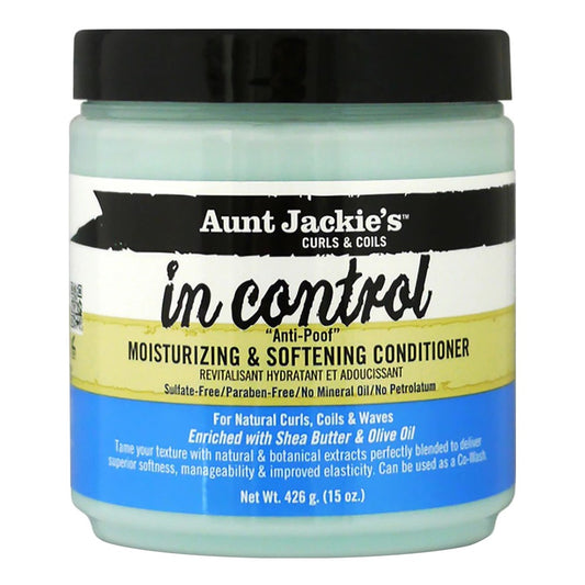 Black AUNT JACKIE'S In Control Moisturizing &amp; Softening Conditioner (15oz)