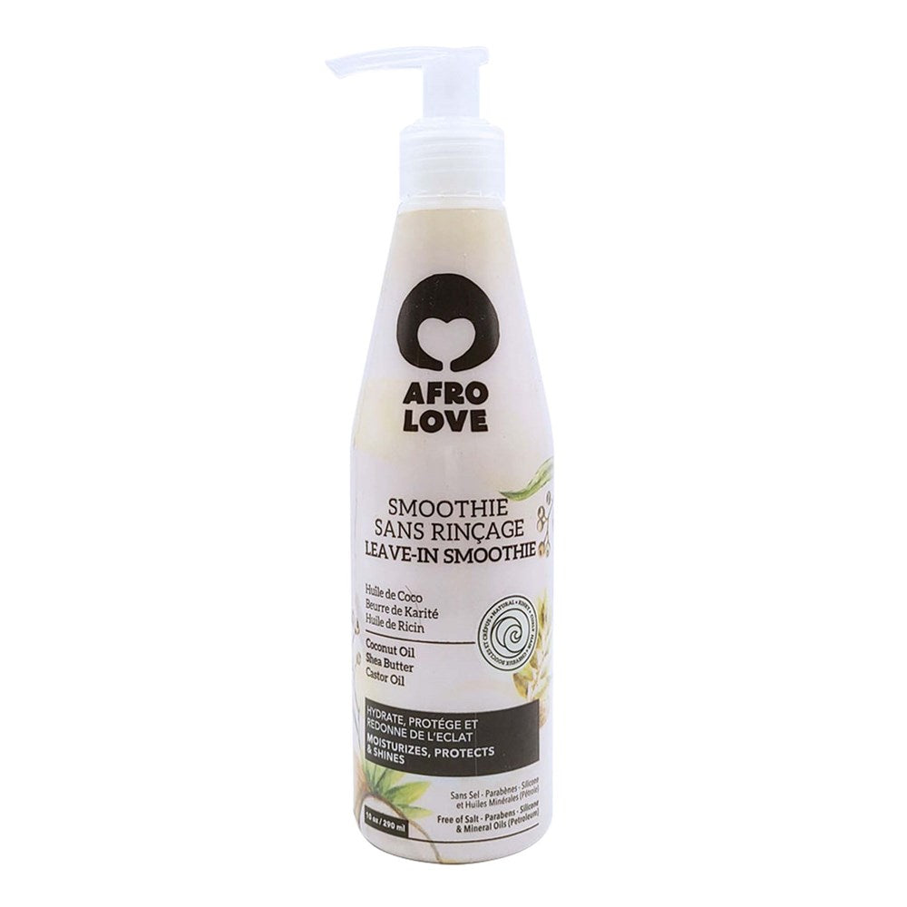 White Smoke AFRO LOVE Leave In Smoothie with Coconut, Shea Butter &amp; Castor Oil  (10oz)