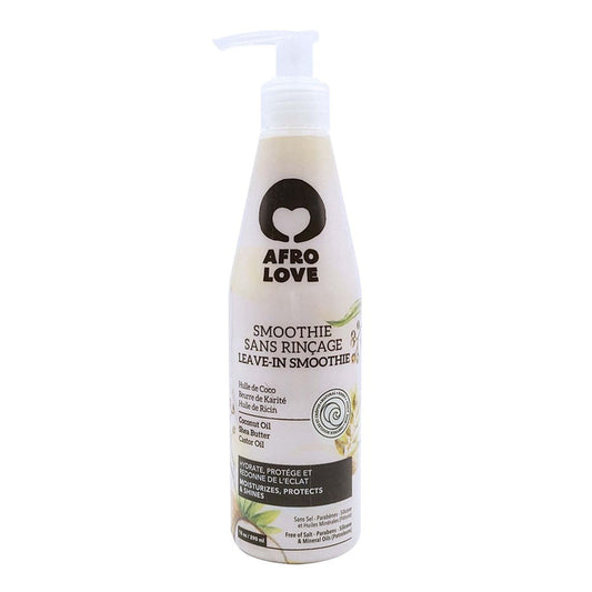 White Smoke AFRO LOVE Leave In Smoothie with Coconut, Shea Butter &amp; Castor Oil  (10oz)
