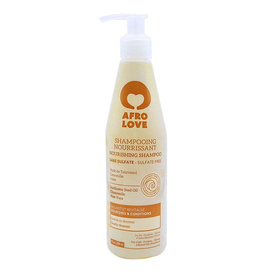 White Smoke AFRO LOVE Nourishing Shampoo with Sunflower Seed, Chamomile &amp; Aloe Vera (10oz)
