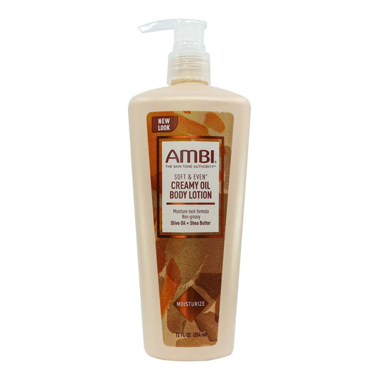 White Smoke AMBI Soft &amp; Even Creamy Oil Body Lotion (12oz)