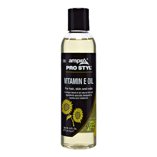 Black AMPRO Vitamin E Oil For Hair, Skin &amp; Nail (6oz)