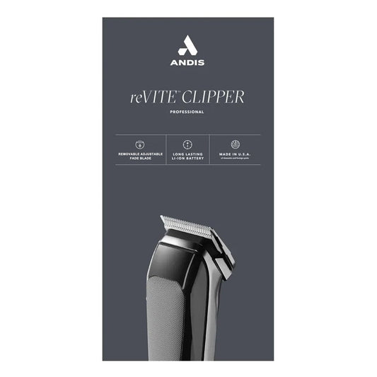 Dark Slate Gray ANDIS reVITE Cordless Fade Blade Clipper [CUL Certified]