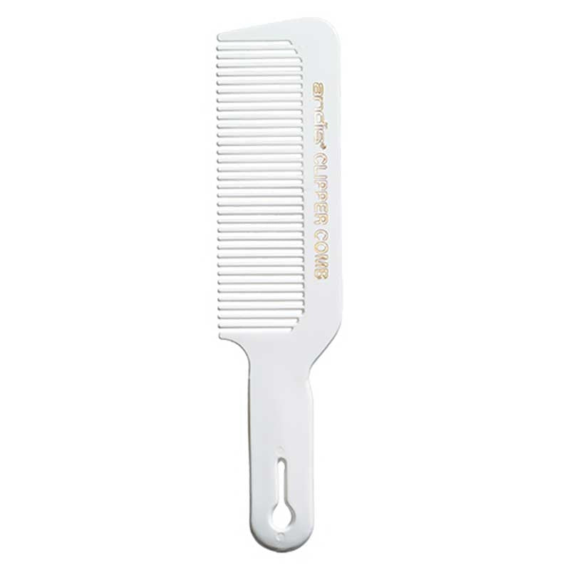 Andis  (12499) Clipper Comb with Handle  White