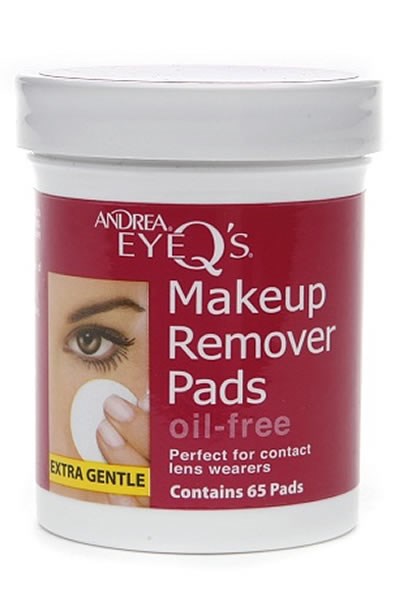 Gray ANDREA EyeQ's Oil Free Makeup Remover Pads (65pads)