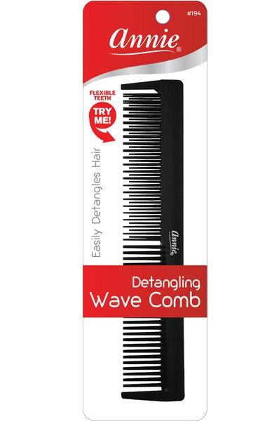 White Smoke ANNIE Detangling Wave Comb Black #194 [pc]