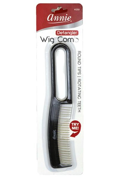 White Smoke ANNIE Detangler Wig Comb Black #230 [pc]