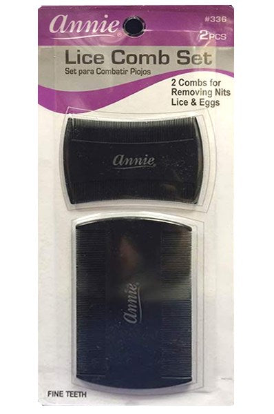 Dark Slate Gray ANNIE Lice Comb Set (2pcs)