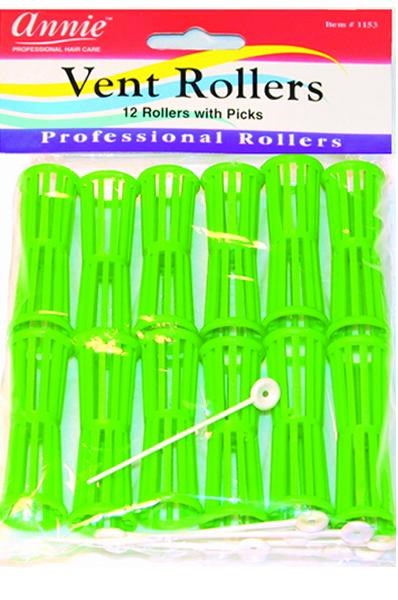 Lawn Green ANNIE Vent Rollers with picks