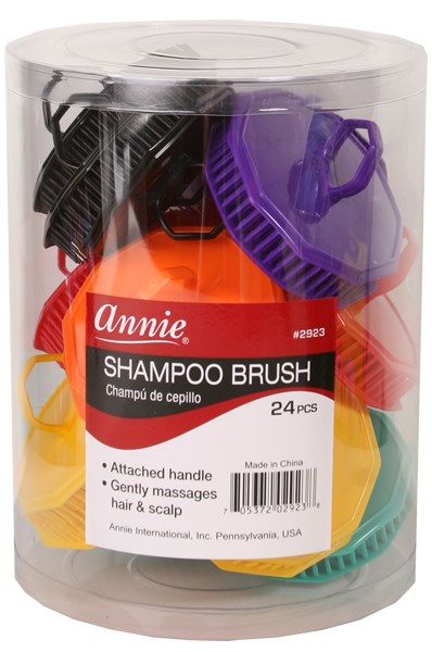 Light Gray ANNIE Shampoo Brush Asst #2923 [24pc/Jar]