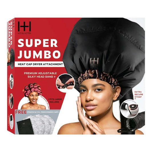 Black ANNIE Hot &amp; Hotter Super Jumbo Heat Cap Dryer Attachment