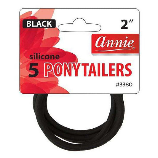 White Smoke ANNIE 5pcs Silicone Ponytailers