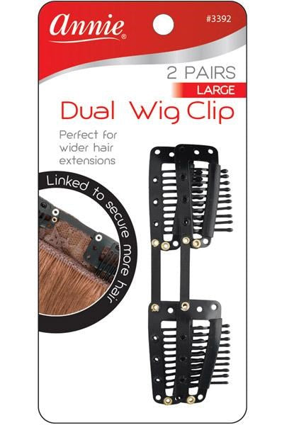 White Smoke ANNIE 2 Pairs Dual Wig Clip[Large] #3392 [pc]