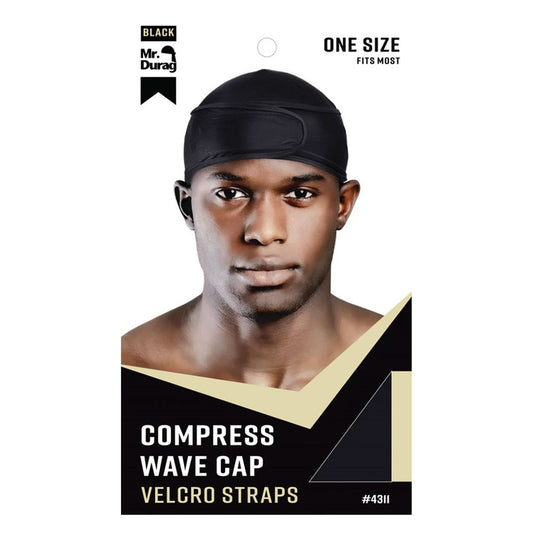 White Smoke ANNIE Compress Wave Cap with Velcro Straps [One Size]