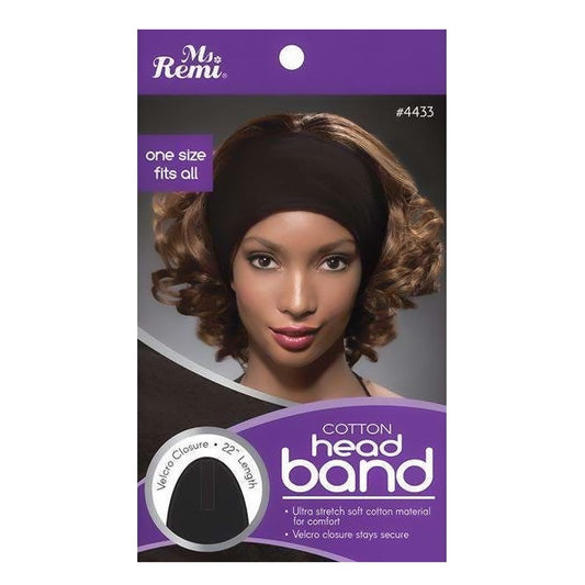 Dark Slate Blue ANNIE Cotton Head Band Velcro Closure