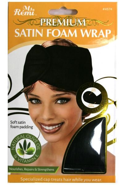 Black ANNIE Premium Satin Foam Wrap