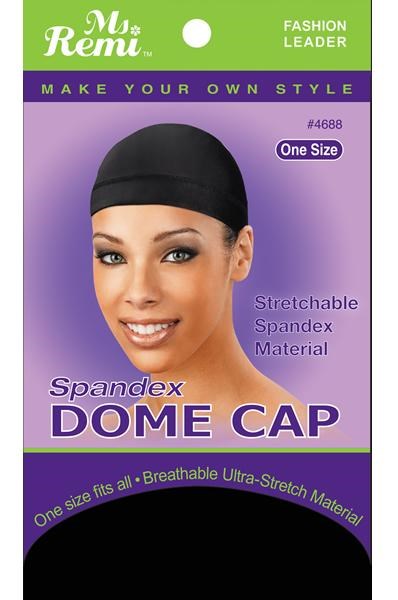 Black ANNIE Spandex Dome Cap [one size]