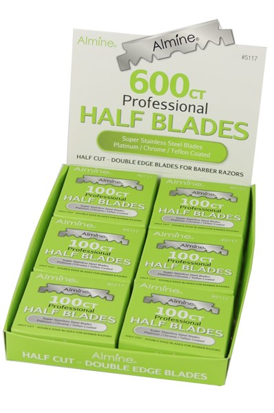 White Smoke ANNIE Almine Half Cut Double Edge Blades (100 BladesX6packs/Box)