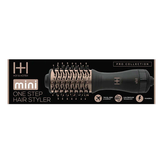Black ANNIE Hot &amp; Hotter Mini One Step Hair Styler