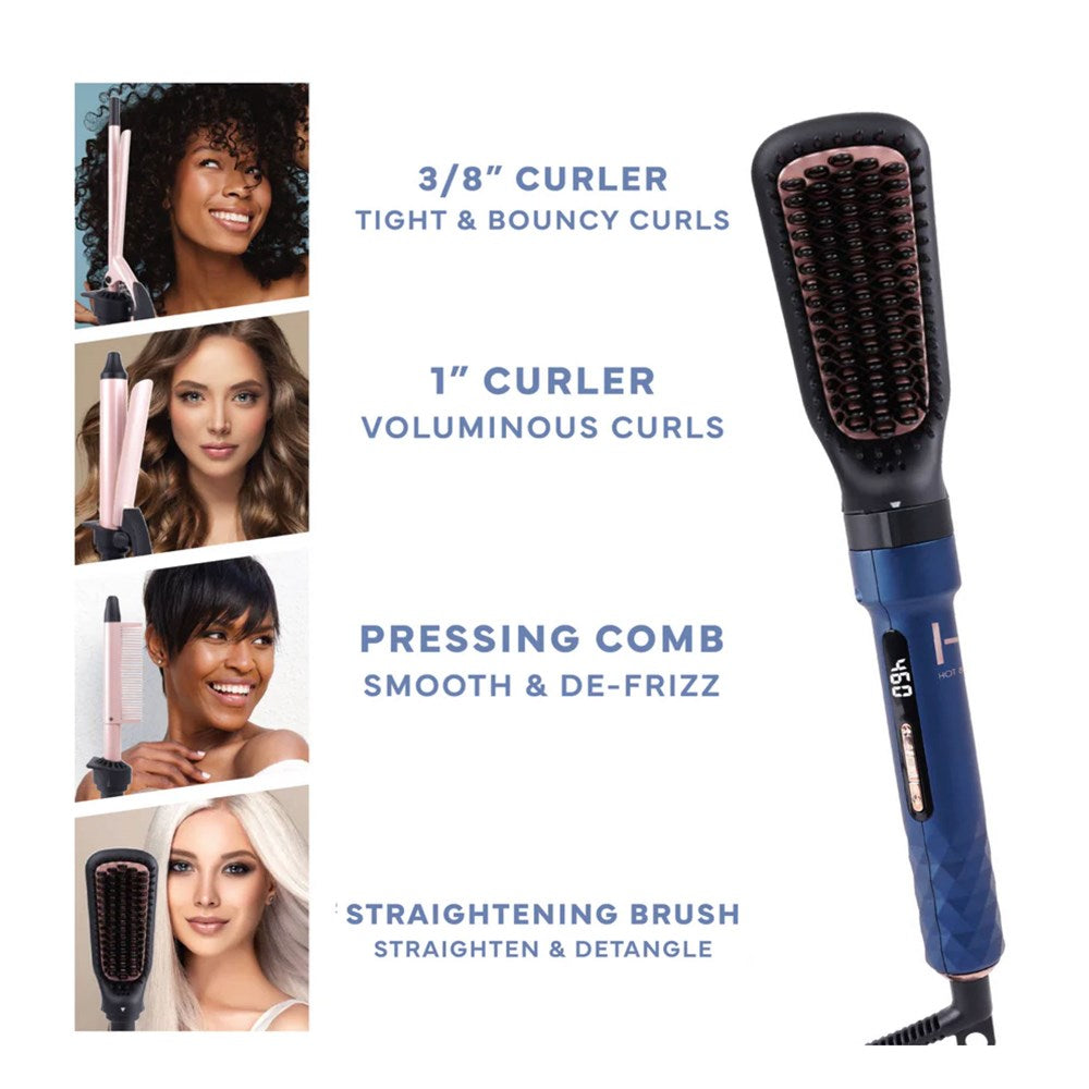 ANNIE Hot &amp; Hotter 4 in 1 Ceramic Ionic Digital Interchangeable Hair Styler