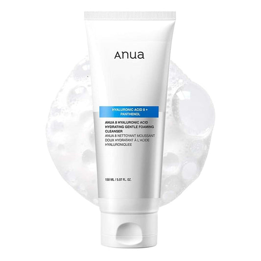 White Smoke ANUA 8 Hyaluronic Acid Hydrating Gentle Foaming Cleanser (150ml)