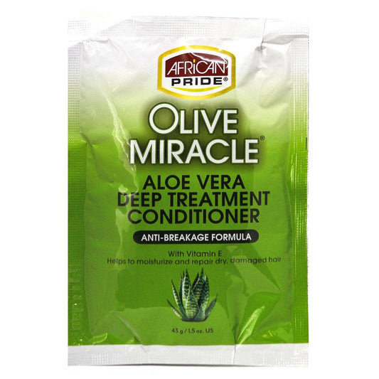 Olive Drab AFRICAN PRIDE Olive Miracle Deep Treatment Conditoiner Packet (1.5oz)