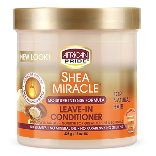Light Gray AFRICAN PRIDE Shea Miracle Leave-In Conditioner (15oz)