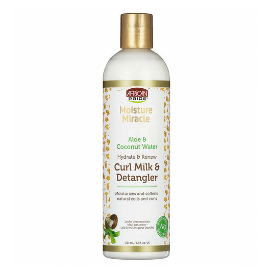 White Smoke AFRICAN PRIDE Moisture Miracle Curl Milk &amp; Detangler (12oz)