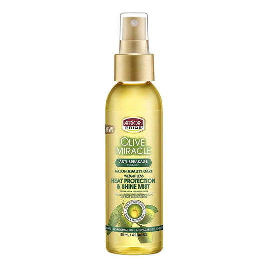 White Smoke AFRICAN PRIDE Olive Miracle Heat Protection &amp; Shine Mist (4oz)