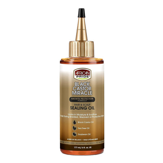 White Smoke AFRICAN PRIDE Black Castor Miracle Sealing Oil (6oz)