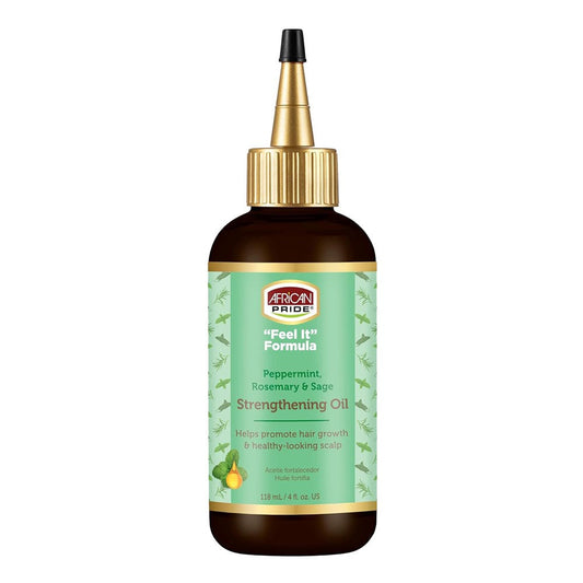 White Smoke AFRICAN PRIDE Peppermint, Rosemary &amp; Sage Strengthening Oil (4oz)