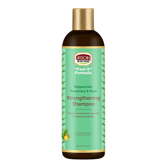 Dark Sea Green AFRICAN PRIDE Peppermint, Rosemary &amp; Sage Strengthening Shampoo (12oz)