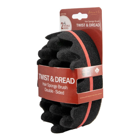 White Smoke KIM &amp; C Twist &amp; Dread Sponge Brush [Double Sided]