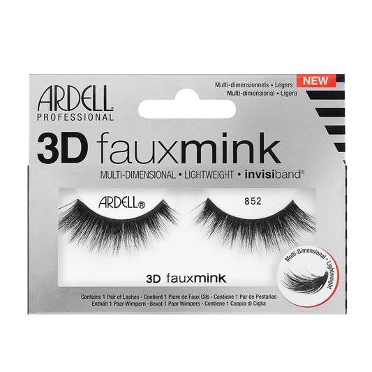 Light Gray Ardell 3D Faux Mink Lashes Black 857