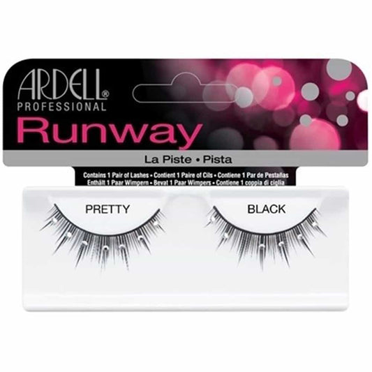 White Smoke Ardell Runway Thick Lashes-Pretty 1 Row Crystal Stone