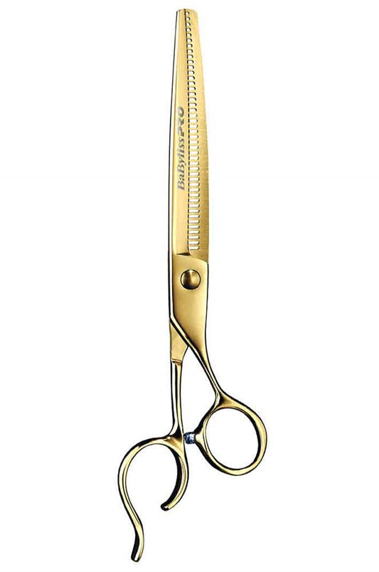 White Smoke BABYLISS PRO Barber Thinning Scissors 7" Offset [45 teeth]