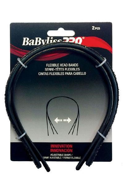 White Smoke BABYLISS PRO 2pcs Flexible Head Bands Brown