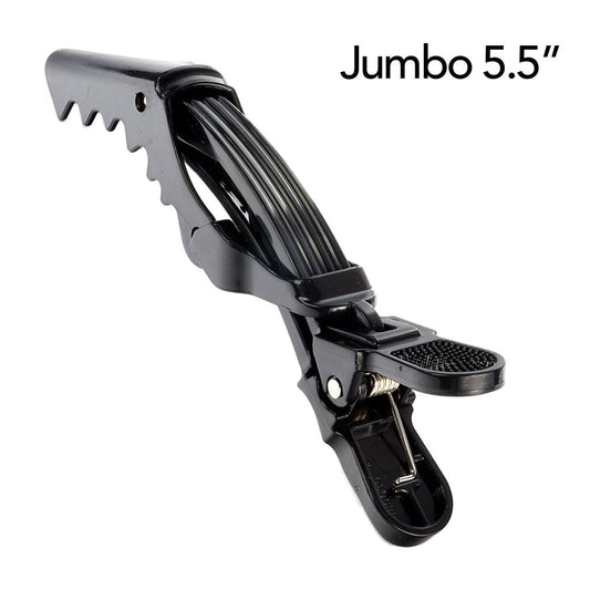 White Smoke BABYLISS PRO Jumbo Expandable Sectioning Clips (5.5inch) [4pcs/pk]