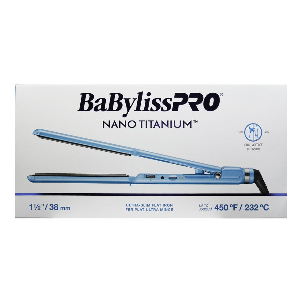 BABYLISS PRO Nano-Titanium &amp; Ceramic Flat Iron