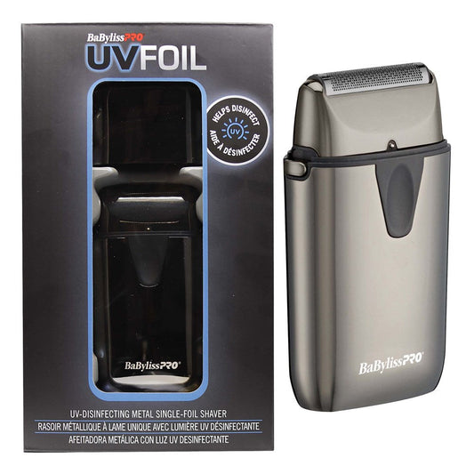 White Smoke BABYLISS PRO UV FOIL UV-Disinfecting Metal Foil Shaver