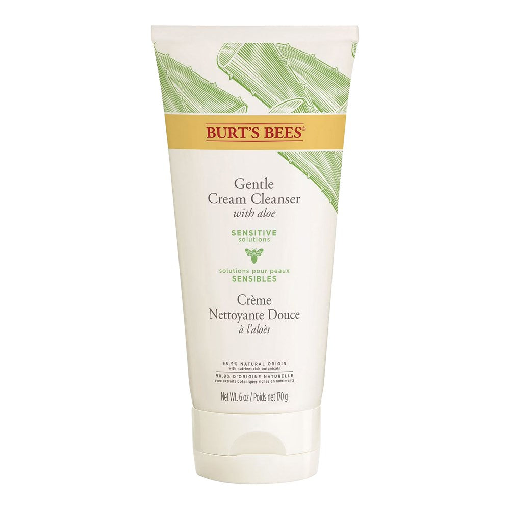 White Smoke BURT'S BEES Sensitive Gentle Cream Cleanser (6oz)
